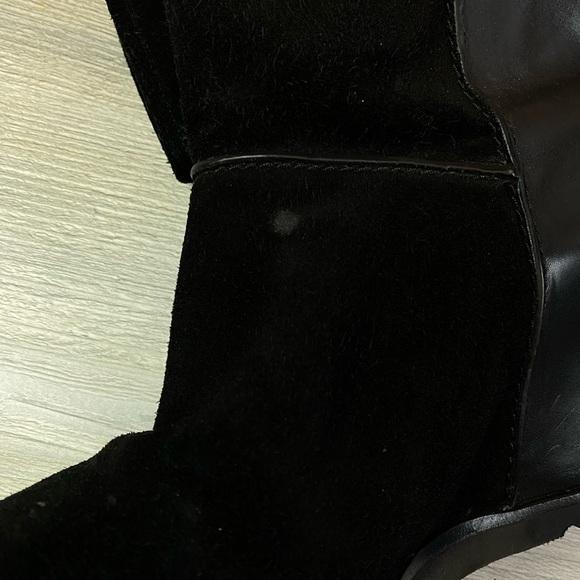Marc by Marc Jacobs cute black leather and suede hidden wedge boot 38 1/2 8.5 - Picture 13 of 15